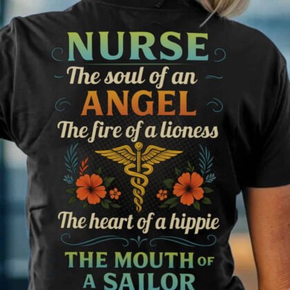 Soul Of Angel Nurse Apparel - Funny Quote